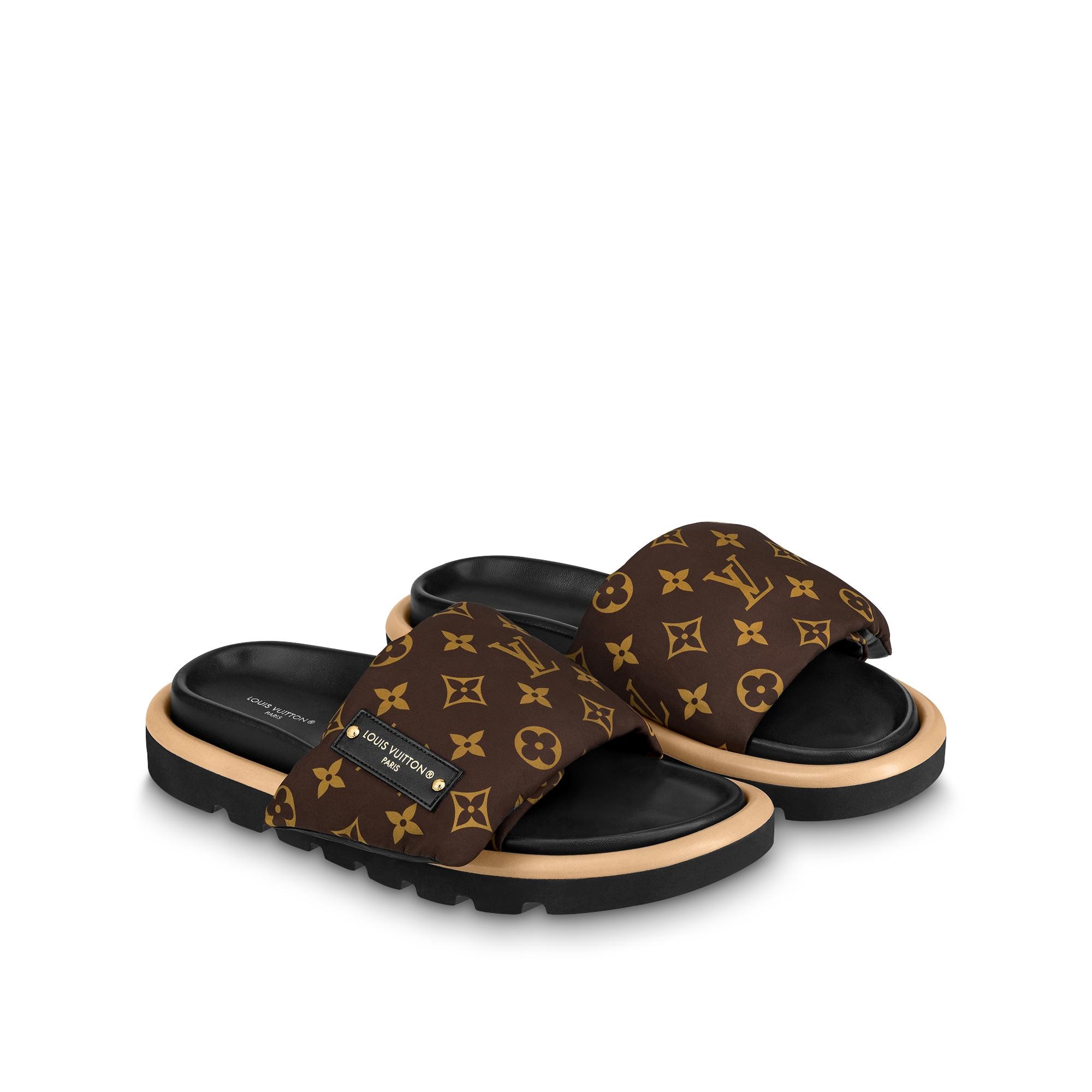 Womens hot sale lv slides